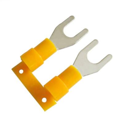 China SVN2-6L Continuous Insulated Fork Copper Wire Copper Spade Terminals for sale