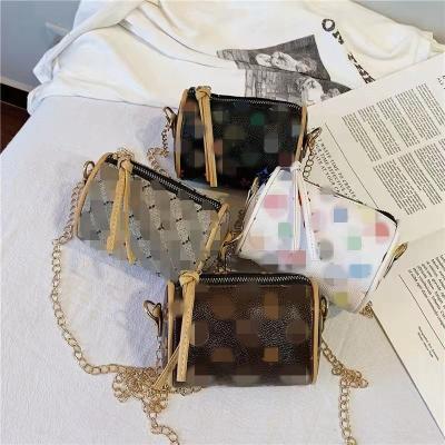 China Others all 2022 fashion drop shipping printing single shoulder diagonal chain girls in zero match color wallet bag for sale