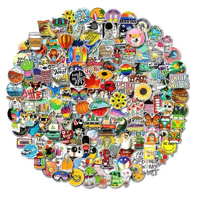 China 450Pcs Cute Self Adhesive Stickers For Water Bottles Waterproof Vinyl Cartoon Stickers Travel Aesthetic Vintage Stickers For Kids for sale