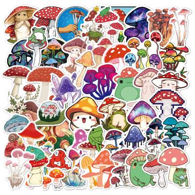 China Cartoon sticker 2022Mushroom stickers can be affixed to laptops skateboards guitars cell phones and other plastic waterproof stickers for sale