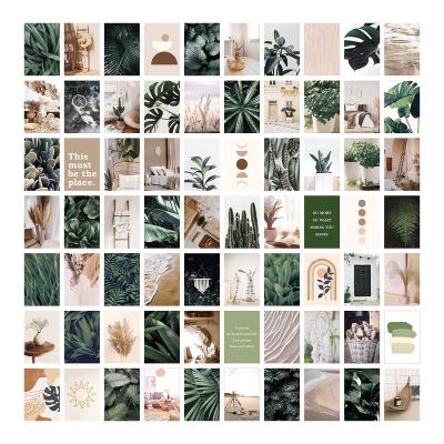 China Hot Sales 70 Pcs Home Decoration Postcards Photo Wall Art Aesthetic Customer Printing Display Poster For Living Room Wall Collage Kit for sale