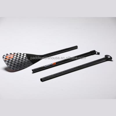 China SHAEN unisex hot sale SIP Stand Up Paddle Full Carbon Adjustable SUP Paddle 3piece fiber shaft for sale