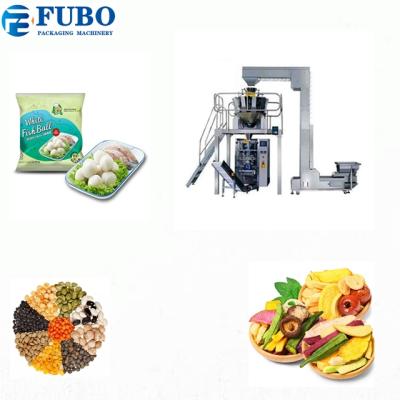 China vegetable food french fries/frozen food almond nuts packing machine with 14 heads weighing scales for sale