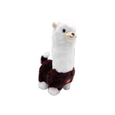 China Walks Smart Carry Plush Alpaca Walks And Wags Tail And Sings Battery Operated Animal Kids Toy for sale