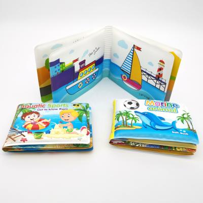 China Eco-friendly Material Floating Soft Baby Bath Toys EVA Bath Book With Squeaky Sound ---- Water Sports for sale