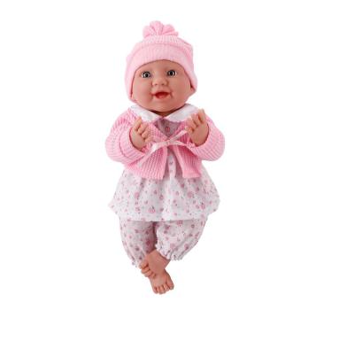 China Playing Big Baby Toy 17 Inch Light Skin Tone Boy And Girl Pink Baby Dolls Silicon Baby - Doll Kids Gift Toy Dolls for sale