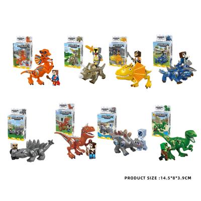 China Construction Toy Newest Building Blocks Toys Plastic Dinosaur Mini And My World Blocks Set Funny Toy Game for sale