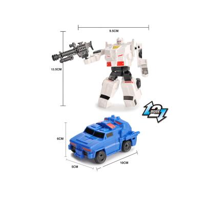 China Play Game Deformation Robots Police Car Shapeshifting Police SUV Plastic Robot Educational Toys For Children for sale