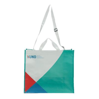 China 100% Customized Eco-Friendly Fasion Size Rpet Reusable Foldable Bags For Women Shopping for sale