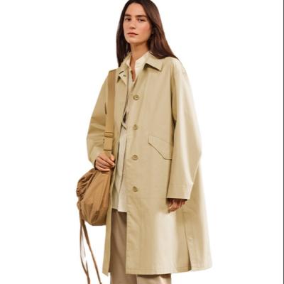 China New long plus size waterproof custom-made ladies coat in spring and winter outdoor wear women's trench coat long trench coat women for sale