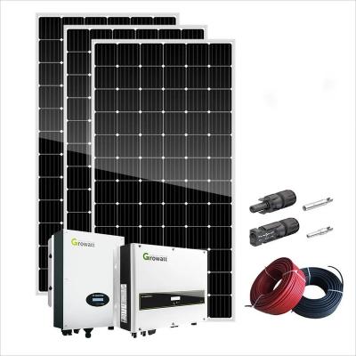 China 5000w Solar Panels 5kw 8kw 10kw 5000 Watt Home Solar System Full Set Complete Kit Solar Energy System for sale