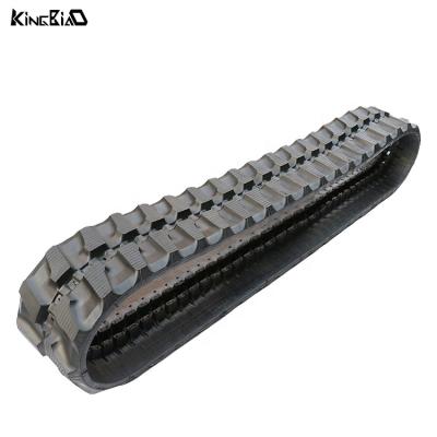 China Building Material Shops Mini Excavator High Quality Black Accessories Rubber Track For KOMATSU Excavators, Size 300*55*82 for sale