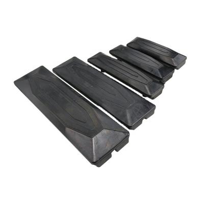 China Building Material Shops High Quality Mini Excavator Parts Spare Parts Track Guard Rubber Shoe 250MM for sale