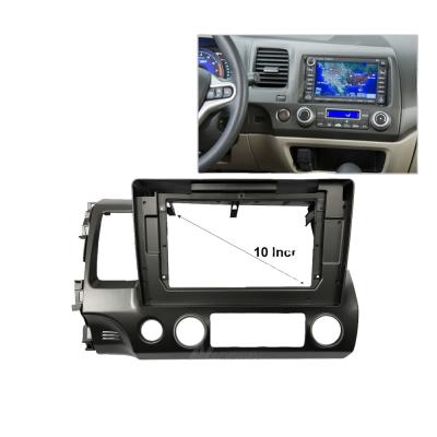 China Radio Installation 10 Inch Car Fascia Panel View Mount Audio Adapter For 2006 Honda Leptide Civic ABS Plastic Dash Panel DVD Installation for sale