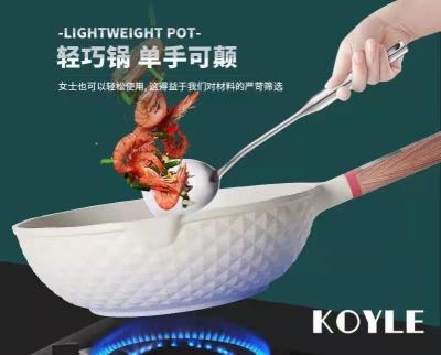 China Maifan Household Non-Stick Saucepan Applicable Induction Cooker Stone Viable Wok Gas Stove for sale