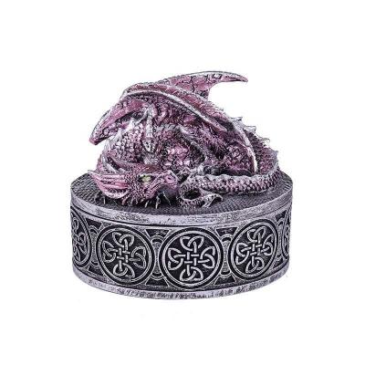 China The Retro Classic Treasure Box Lid Dragon Dice Storage Box for sale