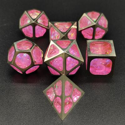 China Resin Dies D4 D6 D8 D10 D10% D12 D20 RPG DND New Resin Dies Flashing Dies Metal Simple and Modern Cavity Dies for sale