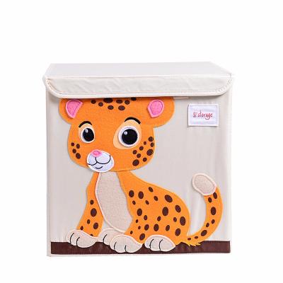 China Wholesale Viable Large Capacity Cartoon Toy Storage Box Foldable Clothes Storage Box for sale