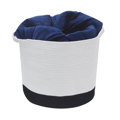 China High Quality Cheap Folding Moses Plant Cotton Rope Basket Planting for sale