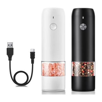 China Car USB Electric Rechargeable Salt and Pepper Grinder for sale