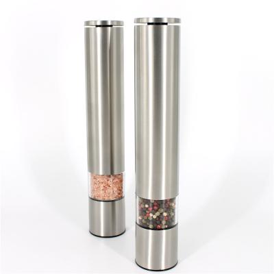 China Stainless Steel Body Sustainable Premium Quality Manual Salt And Pepper Grinder 3 Sizes for sale