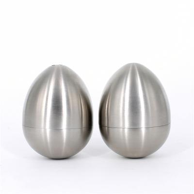 China Sustainable Stainless Steel Salt And Pepper Egg Tumbler Solid Premium Quality for sale