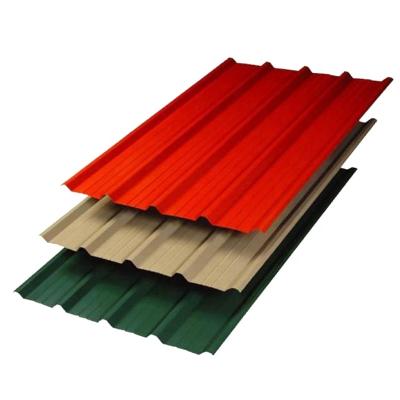 China Construction Factory Price Chinese Standard Size Galvanized Corrugated Color-coated For Roof for sale