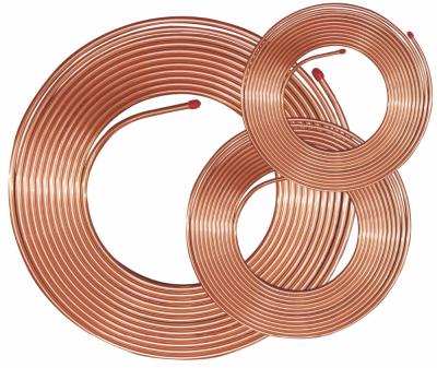 China Air Condition Or Fridge Copper Coil D9.52 D19.05 D22.23 D15.88 Pancake Copper Coil ASTM B280 JIS H3300 for sale