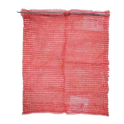 China Highly Breathable Agriculture Drawstring Fruit Vegetable Mesh Bag With Heavy Capacity for sale