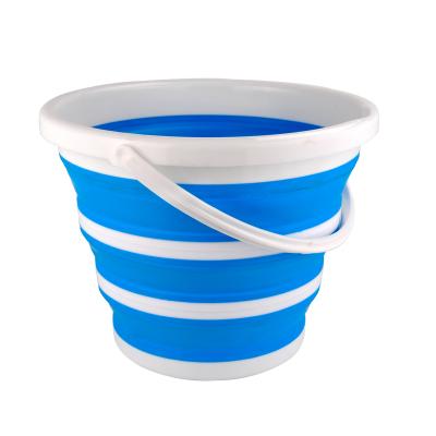 China Eco Viable Collapsible Portable Collapsible Silicone Bucket Collapsible Buckets for sale