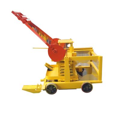 China movable diesel engine concrete block making machine for sale