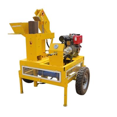 中国 mobile clay mud interlocking brick making machinery in South Africa 販売のため