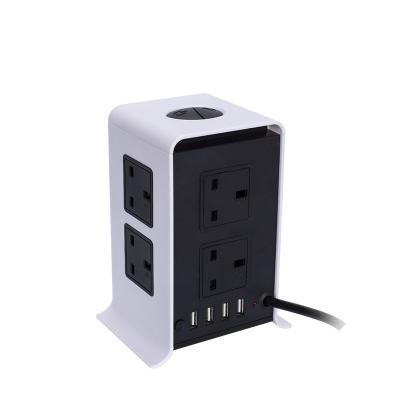 China Hot Selling New Shape Surge Protector 2017 New Shape Smart Universal Vertical Socket With USB Charging Port for sale