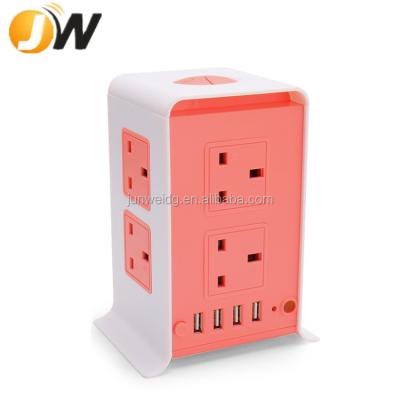 China 4 USB Ports UK Standard 2M Extension Cord Charging Multi-Funtion Electrical Outlets With 4 USB Ports for sale