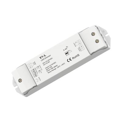 China Wireless LED Dimmer SKYDANCE V1-L DC 12V 24V 36V 48V 15A 1 Channel RF LED Controller With Low Boost for sale