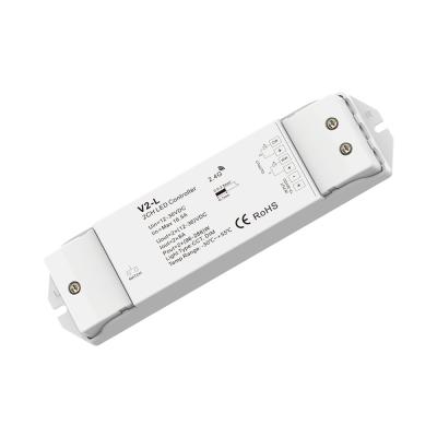 China LED Rheostat SKYDANCE V2-L 12-36VDC 2 Channel 8A TDC Led Controller Dual Color RF Radio Led Receiver For Led Lights for sale