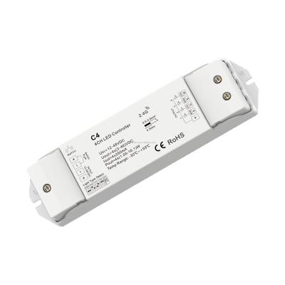 China SKYDANCE C4 RGBW 12-48VDC 350mA/700mA RF Constant Current Controller Receiver LED Wireless Rheostats for sale