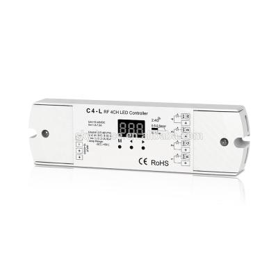 China Skydance C4-L 2.4g RF Constant Current 4CH LED Dimmer Light Wireless Controller for rgbw led lights (150-1800mA/CH) for sale