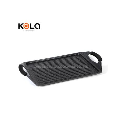 China High Quality Modern Kitchen Supplies Design Barbecue Grill Pan Non-Stick Outdoor Griddle Pan Camping Pan for sale