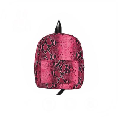 China Wholesale Unique Satchel Backpack China Snakeskin Pattern Printed Satchel School Backpack Bag for sale