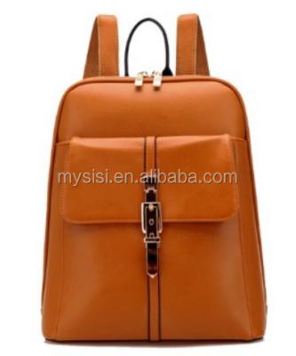 China Newest style korean design PU leather backpack bag for school and travel bags for young girl and women for sale