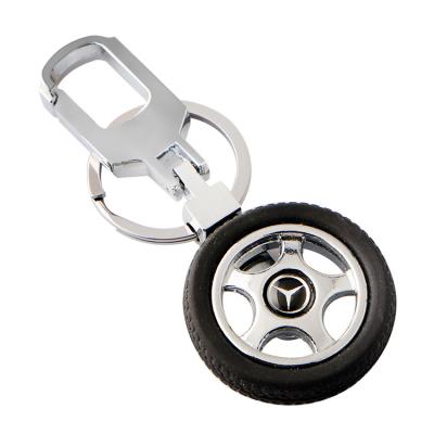 China Wholesale Metal Custom Shaped To Die Cast Wheel Key Chain Car Tire Key Ring China Supplier for sale