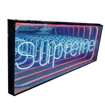 China Warehouse Mirror lamp customized design customized double sided custom led neon sign for wall decoration for sale