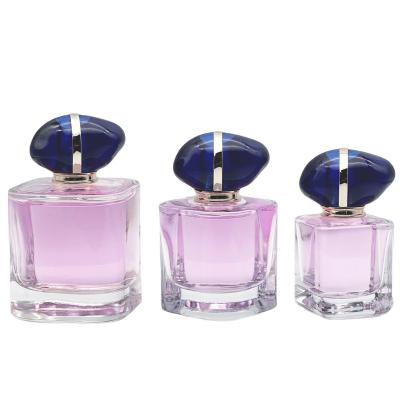 China Cosmetic Hot sales Perfume Bottle 30ml 50ml 100ml Glass Perfume Bottle with High Quality Cap for sale