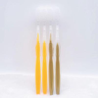 China Disposable adult toothbrush with soft semi-hard bristle clean teeth brush oral care hotel toothrbrush for sale