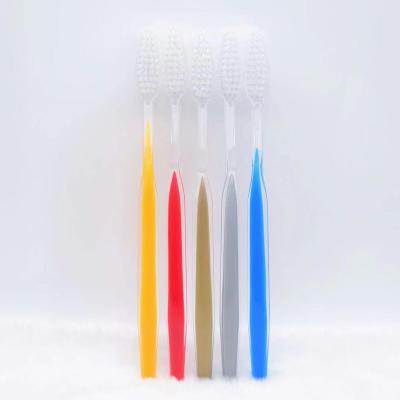 China Disposable Soft Bristle Toothbrush with Customized Packaging Disposable Toothbrush for Hotel for sale