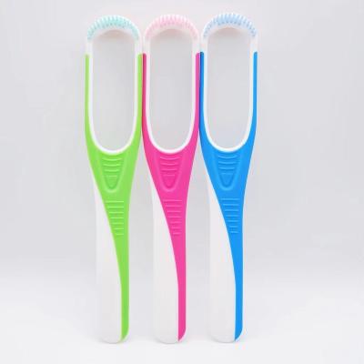 China Clean Tongue Effectively Sell OEM Fresh Breathing Clean and Drop Tongue Cleaner Wholesale Dental Tongue Scraper for sale