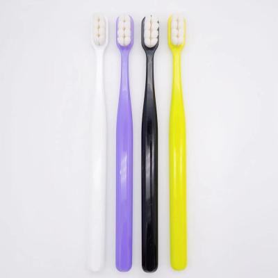 China Reusable Wholesale Smooth handle Tooth Cleaning Whitening adult Toothbrush for sale