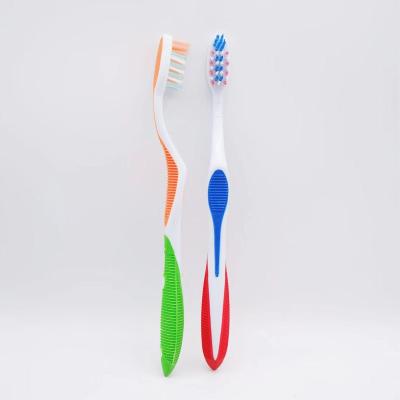 China Reusable Colorful Soft Tongue Massage Toothbrush Multi-direction Bristles Adult Toothbrush OEM/ODM Toothbrush for sale