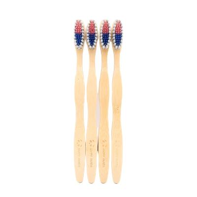 China Biodegradable Toothbrush with Customized Packaging Adult Toothbrush BAMBO Biodegradable Toothbrush for sale